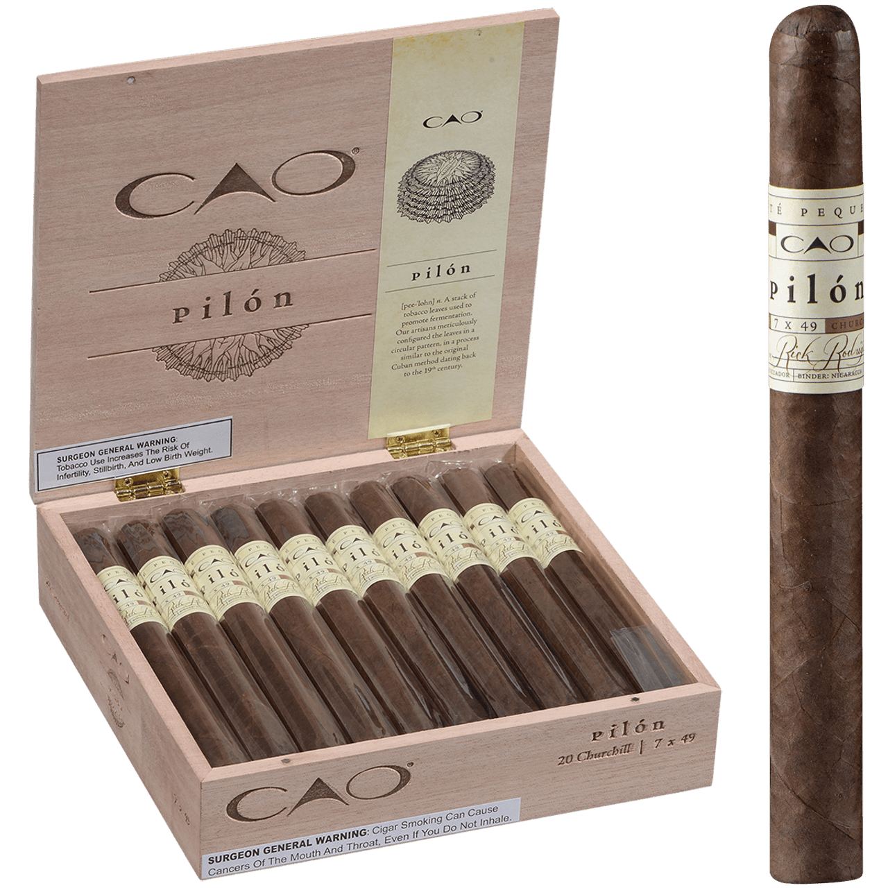 CAO Cigars Pilon Churchill 20 Ct. Box 7.00X48 - Buitrago Cigars