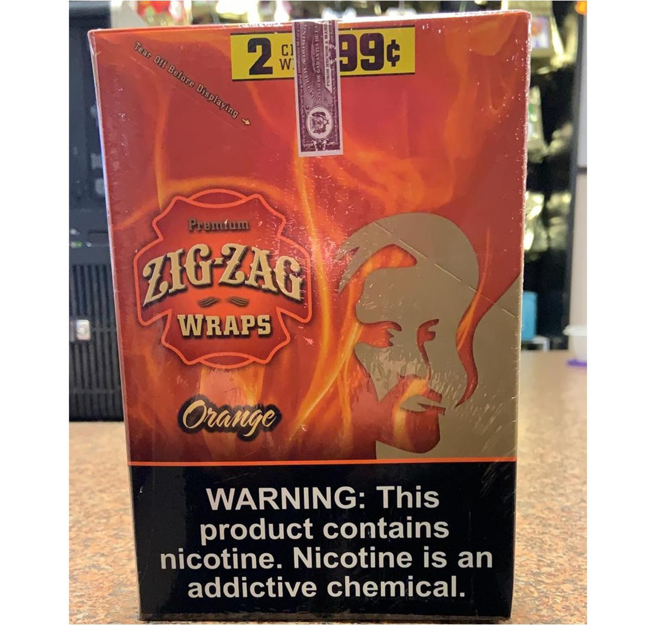 Buy Zig Zag Wraps Orange 2 for 99c - Flavorful Smoking Experience