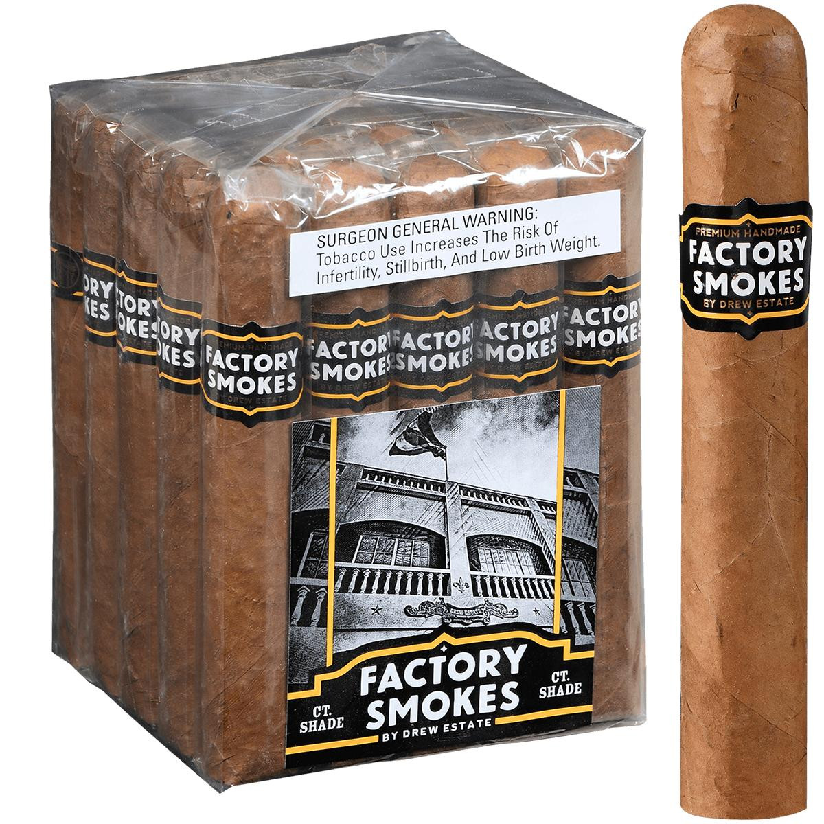 Buy Factory Smokes Cigars Shade Gordito 25 Ct. Bundle