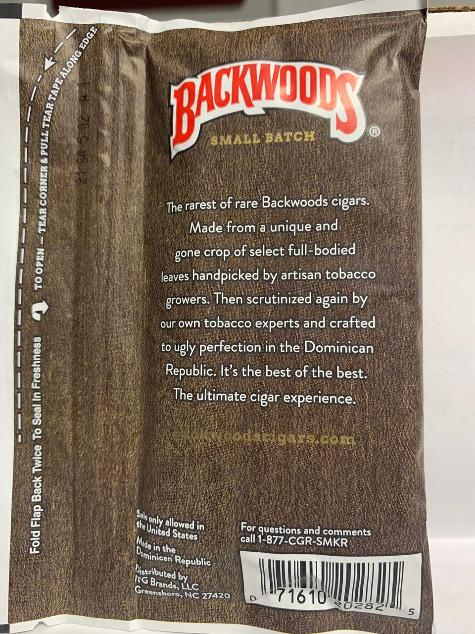 Backwoods Cigars Small Batch 001 - Premium Maduro Cigarillos for