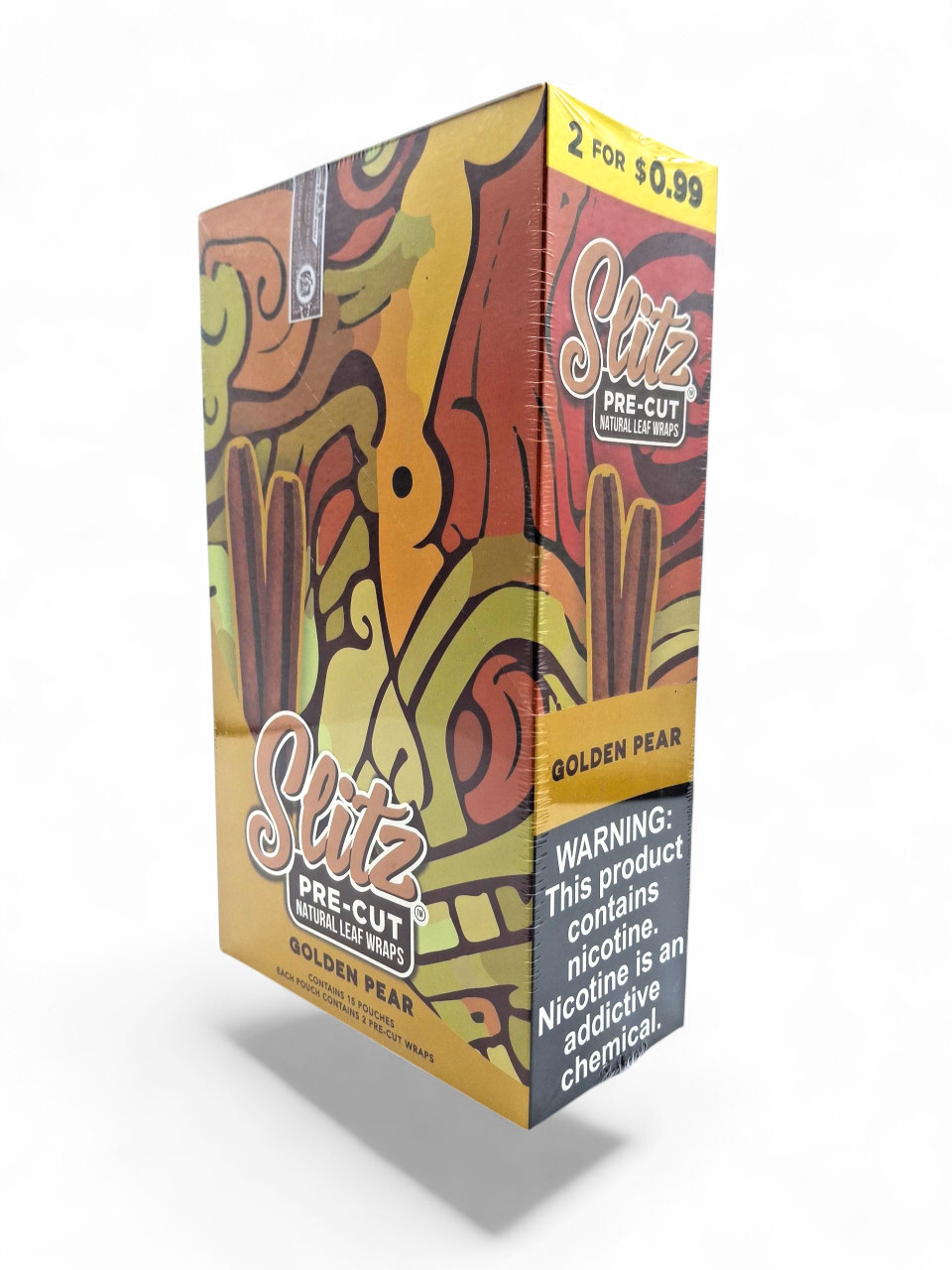 deliver tobacco wraps Good Times Sweet Woods Leaf Wrap Natural 30 Pouches of 2  Stock Loose Leaf - Blunt Wraps