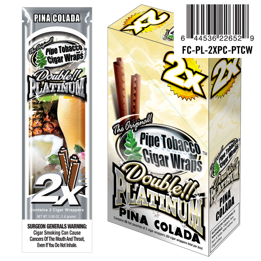 Double Platinum Blunt Wraps Pina Colada