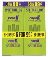 Splitarillos Purple K (White Grape) Cigarillos 30 Pouches of 3