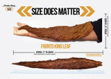 Fronto Leaf Fronto King Natural Tobacco Leaf Strawberry, natural tobacco leaf showcasing size and length for rolling.