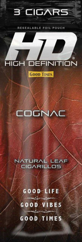 Good Times #HD Cigarillos Cognac 15 Packs of 3
