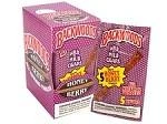 Altadis Backwoods Honey Berry Cigars 8/5Ct, image showing the packaging of honey berry flavored cigars in a box with vibrant colors and branding.