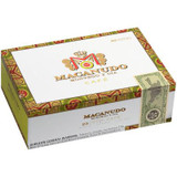 Macanudo Cafe Hampton Court Tubos Cigar Corona 25 Ct. Box 5.50X42, packaging of cigars with decorative border and label.