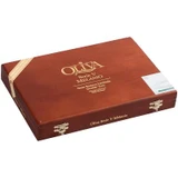 Oliva Serie V Melanio Cigar Double Toro 10 Ct. Box 6.00X60, wooden cigar box with the Oliva logo and product details on the lid.