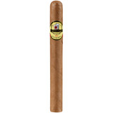 Baccarat Cigars Luchadores Natural Tubo 25 Ct. Box 6.00X44, a single cigar with a light brown wrapper and a gold label featuring the Baccarat logo and decorative elements.