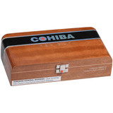 Cohiba Cigars Corona Minor 25 Ct. Box, a wooden cigar box with a black label and red dot, containing 25 cigars 4.00X42.