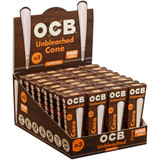 OCB Unbleached Virgin King Pre-rolled Cones 32/3 Ct. Display