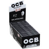 OCB Cigars Papers Premium 1 �� Plus Tips 24/50 Ct. Box