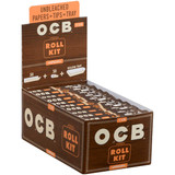 OCB Unbleached Virgin Rolling Papers 1 Roll Kit 20 Ct. Box