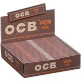 OCB Unbleached Papers Virgin King Slim 24/32 Ct.