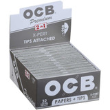 OCB Papers Premium X-Pert Size Plus Tip 24/32 Ct. Box