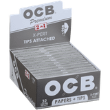 OCB Papers Premium X-Pert Size Plus Tip 24/32 Ct. Box
