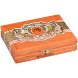 My Father Cigars My Father La Opulencia Corona 20 Ct. Box, wooden cigar box with decorative label and intricate design.