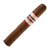 Cohiba Royale Robusto Cigars 10 Ct. Box, image of a single cigar with a white and red band featuring the brand name