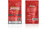 Slapwoods Natural Leaf Cigar Cones, red packaging with all-natural premium leaf cones, a QR code, and product information on the front and back.