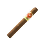 Punch Royal Coronation Cigars 30Ct. Box, a single cigar with a brown wrapper and a decorative band with red, green, and gold details.