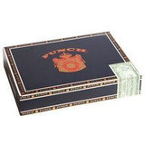 Punch Magnum Oscuro Cigars 25Ct. Box, a rectangular cigar box with a dark blue background and orange logo, featuring a seal of authenticity on the side.