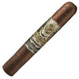 Gurkha Royal Challenge XO Maduro Cigars 20Ct. Box, a close-up of a single dark brown Maduro cigar with ornate band featuring the Gurkha logo and gold accents.