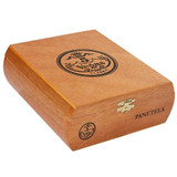 5 Vegas Classic Panatela Cigars 25Ct. Box, wooden cigar box with metal latch and 5 Vegas Classic logo on top and side.