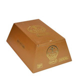 5 Vegas Gold Churchill Cigars 20Ct. Box, a gold-colored rectangular cigar box with the 5 Vegas logo and branding in gold on the surface.