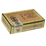 Alec Bradley Coyol Robusto Cigars 24Ct. Box, a rectangular wooden cigar box with decorative yellow border and vintage-style design, containing cigars.