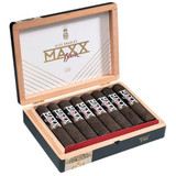 Alec Bradley Maxx Black The Fixx Cigars 15Ct. box, it contains 15 dark cigars with branded bands, inside a wooden presentation box with a sliding lid.