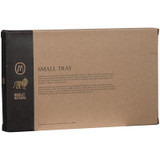 Marley Natural Black Walnut Wood Small Rolling Tray, shown in plain packaging with branding and product details on the box.