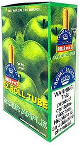 Royal Blunts EZ Roll Wraps Tubes Sour Apple 25Ct