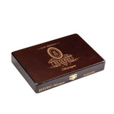 Alec Bradley Reserve Nicaraguan Robusto Cigars 10Ct. Box, a rectangular wooden box with a glossy dark finish, gold embossed Alec Bradley logo and gold lettering.