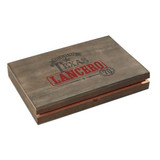 Alec Bradley Texas Lancero Cigars 10Ct. Box, wooden cigar box with Texas Lancero branding in red and black, used for storing and presenting cigars.