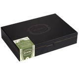 Casa Fernandez Miami Reserva Maduro Toro Cigars 20Ct. Box, black rectangular cigar box with Miami logo embossed on the top and a green and white cigar band attached to the side.
