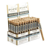 Swedish Match Garcia Y Vega Pops Crystals Cigars 50Ct, display of 50 cigars with crystal-like tips in a white and blue box.