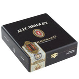 Alec Bradley Prensado Gran Toro Cigars 24Ct. Box, black cigar box with gold and red accents, featuring the Alec Bradley logo and product name.