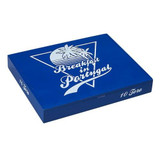 Room 101 Breakfast in Portugal Toro Cigars, blue packaging box with tropical graphic and text design