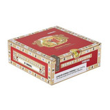 Romeo y Julieta Reserva Real Cigars, a rectangular box with red and gold packaging design, showcasing the brand name and logo on the top and sides.