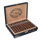Romeo y Julieta Media Noche Cigars, premium cigars in a wooden display box with multiple cigars inside arranged in a row.