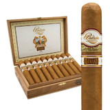 Padron Series Damaso #12 Cigars 20Ct. Box, a set of premium cigars in a wooden box with the cigars lined up, each with a band displaying the Padron logo and Damaso label.