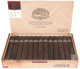 Padron Series 7000 Natural Cigars 26Ct. Box, open wooden cigar box with 26 cigars inside, featuring the Padron logo and certification labels on the interior lid.