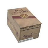 Diesel Whiskey Row Sherry Cask Toro Cigars 20Ct. Box, a wooden cigar box with branding and labeling for whisky-infused cigars.