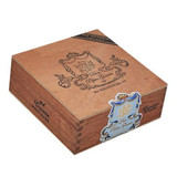 Don Pepin Garcia Blue Exquisito Cigars 24Ct. Box, wooden cigar box with logo and decorative detailing.