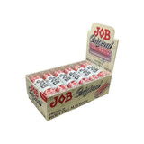 JOB Papers JOB Rolling Machine 79MM 1ct, a display box of rolling papers with 12 packs featuring red and white designs and the JOB logo.