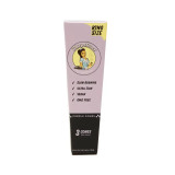 Blazy Susan Pre-Rolled Cones King Size 3Pk Purple, packaging of king size pre-rolled cones in purple color with a retro cartoon woman logo, emphasizing slow burning, ultra-thin design, vegan and GMO-free features.
