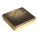 Panter Sprint Cigarillos, 10 tins of 20 cigarillos each in a black and gold tin packaging.