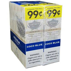 Swisher Sweets Cigarillos Foil Coco Blue 30 Pouches of 2