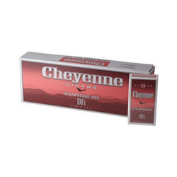 Cheyenne International Cheyenne Filtered Cigars Strawberry, strawberry-flavored filtered cigars box with red and white packaging. Cheyenne International Cheyenne Filtered Cigars Strawberry, strawberry-flavored filtered cigars box with red and white packaging.