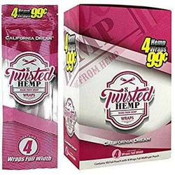 Twisted Hemp Wraps California Dream 15 Pouches of 4